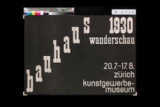 <p>Bauhaus Wanderschau, designer unknown, 1930. Image courtesy: Museum für Gestaltung Zürich, Plakatsammlung, ZHdK</p>