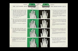 <p>Remington Rand Portable Typewriter, <em>Type Right Away!</em> Instruction booklet, 1950s, United States</p>