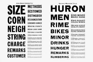 <p>Gothics spread, Barnhart Brothers & Spindler, Chicago, USA, 1901.</p>