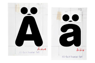 <p>Original drawings of <em>Akzidenz-Grotesk Buch Round</em> (1976), were a core source of inspiration. These were found in the phototypesetting archives of H.Berthold AG. Image courtesy of the German Museum of Technology.</p>
<p> </p>