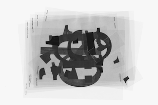 <p>Compilation of black prints on acetate to demonstrate analogue corner elements – a reference to the drawing process of Otl Aicher’s Rotis.</p>