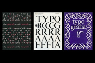 <p><em>Typografia</em> launched in 1894, becoming the print journal of Czechoslovakia. Mixing theory, technology and typography, it documented Grafotechna’s work throughout the 1960s and ’70s.</p>