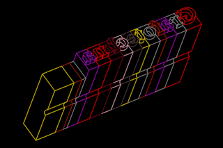 <p>Language to be held. Individual letters cast by Grafotechna. AllCaps rework of a drawn diagram from James Craig’s <em>Designing with Type: A Basic Course in Typography</em> (New York: Watson-Guptill, 1971).</p>