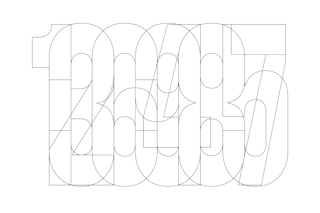 <p>The construction principle behind the Condensed numerals.</p>
