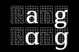 <p>The interchanging letter shapes serve as a reference to the postmodern idea of recombination. Rhetoriks alternates follow a logical system yet disruptively break the respective genre boundaries of sans and serif.</p>